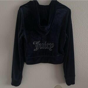 Juicy Couture Navy Velour Hoodie